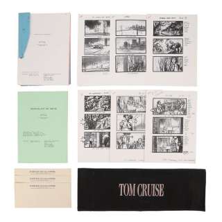 INTERVIEW WITH THE VAMPIRE (1994) - Lot 1228 - Nick Gillard Collection: Tom Cruise‘s Chair Back, Final Draft Script, Storyboards and Production Ephemera