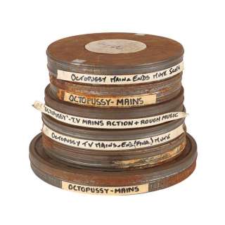 JAMES BOND: OCTOPUSSY (1983) - Lot 1265 - Maurice Binder Archive: Collection of Six Film Cans & Rolls