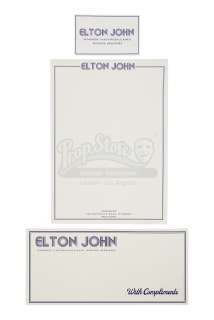ROCKETMAN - Elton John (Taron Egerton) Business Card, Headed Paper and Compliment Slip