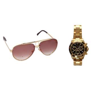 WOLF OF WALL STREET, THE (2013) - Lot #23: Donnie Azoff‘s (Hill) Black-faced Faux Rolex Watch and Sunglasses