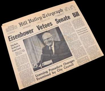 Back To The Future - 1955 Newspaper | ScreenUsed