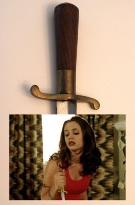 Buffy the Vampire Slayer original prop SFX knife Eliza Dushku Faith weapon COA
