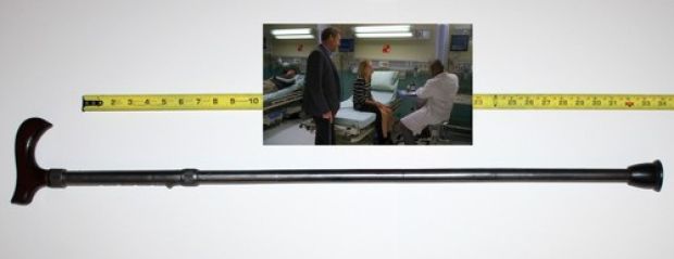 rare Dr. House MD original Hugh Laurie rubber stunt CANE screen used TV prop COA