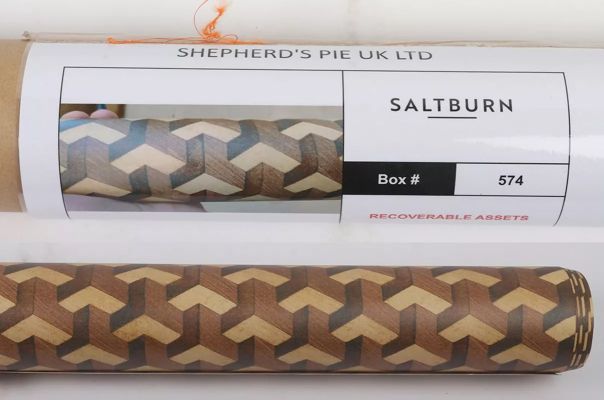 Lot 100 - Shepherd’s Pie UK Ltd Saltburn Movie Film Prop Drayton Oliver Bedroom Wallpaper Sample | Other auctions