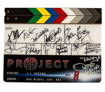 Complete Cast Signed Clapper Board from Star Trek Into Darkness | Blacksparrow