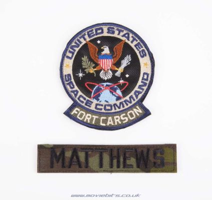 Cambria Math | Ad Astra - USSC Fort Carson Uniform & Name Tab Patches | Movie Bits