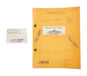 Lot 291 - JOHNNY WEISMULLER: "TARZAN‘S SECRET TREASURE" FILM SCRIPT