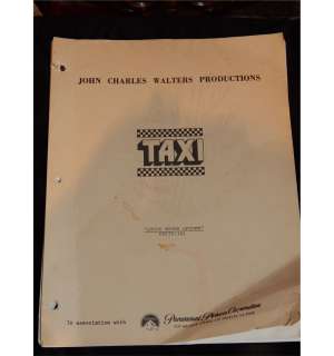 Taxi original set used script from an early episode | Piece of the Past