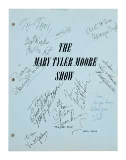 The Mary Tyler Moore Show | Cast-Signed "The Last Show" Script Cover Sheet | Julien’s