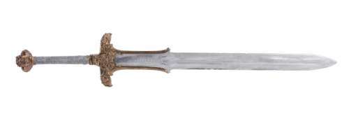 Lot 10 - Conan the Destroyer | Arnold Schwarzenegger "Conan" Atlantean Stunt Sword Prop (With DVD)
