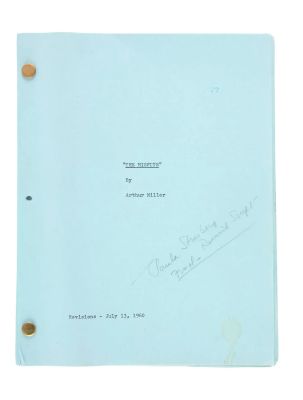 Marilyn Monroe | Lot #54 - 1960 Paula Strasberg Incomplete Annotated Script from “The Misfits” | Julien’s