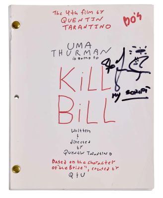 Kill Bill - Lot #92 - Bo Svenson Signed Script