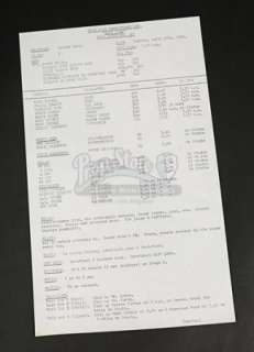 Star Wars: a New Hope (1977) | Production-Used Call Sheet - 27 | Propstore
