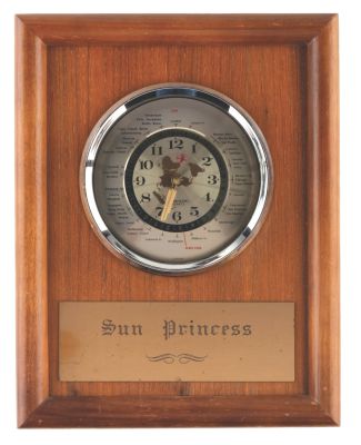 Lot 102 - A "The Love Boat" Sun Princess Clock Prop. | Van Eaton Galleries