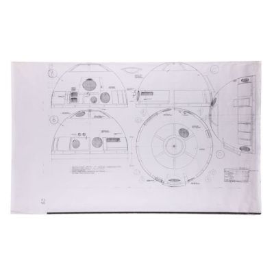 STAR WARS: ATTACK OF THE CLONES (2002) - Lot #959 : Phil Shearer Collection: R2-D2 (Kenny Baker) Dome Blueprint Production Photocopy