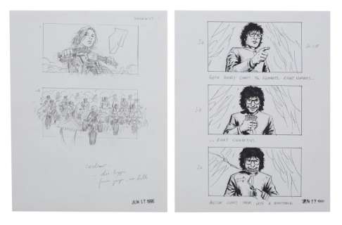 Austin Powers: International Man of Mystery | Five Scene #117-118 Storyboard Illustrations | Julien’s