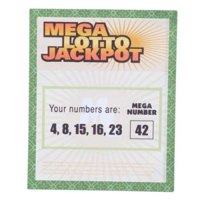 LOST (T.V. SERIES, 2004-2010) - Lot #296 : Hugo "Hurley" Reyes‘ (Jorge Garcia) Production-Made Mega Lotto Jackpot Ticket