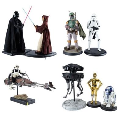 STAR WARS TOYS - Lot #686 : Set of Seven 1/4 Scale Sideshow Premium Format Figures