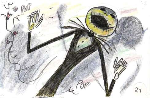 Lot 220 - The Nightmare Before Christmas | "Jack Skellington" Storyboard Artwork