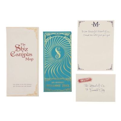 WICKED (2024) - Lot #1311 : Madame Morrible (Michelle Yeoh) Letter and Envelope with Shiz University Guide and Campus Map