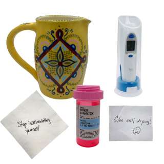 Beau is Afraid Grace Amy Ryan Screen Used Pitcher, Note Set, Thermometer & Medication Sc Multiple | VIP Fan Auctions