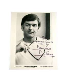 Star Wars: The Empire Strikes Back (1980) Darth Vader (David Prowse) Autographed Press Photo Movie C | Premiere Props