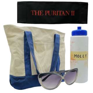Maxxxine Molly Bennett (Lily Collins) Screen Used Glasses, Water Bottle, Bag & Chair Back Sc 90 | VIP Fan Auctions