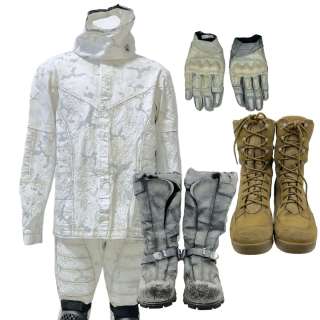 Snowpiercer Wolf Screen Worn Stunt Double Button-Front Jacket, Padded Zip Up Jacket, Elastic Waist Pants, Knee Pads, Hood, Gloves & Boots Set Ep 401 | VIP Fan Auctions