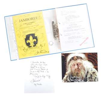 Lot 100 - COLLECTION OF BERNARD HILL - LOTR - THE FELLOWSHIP OF THE RING SCRIPT