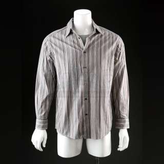 Breaking Bad | Walter White’s (Bryan Cranston) “Over” Multicolored Striped Button-up Shirt and Grey T-shirt Lot | Propstore
