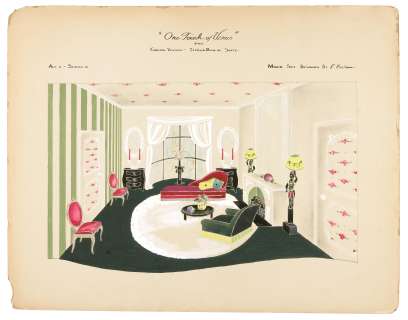 A group of set designs from "One Touch of Venus" | Bonhams