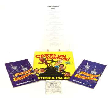 Carry On London (1974). An original Treatment Script for the film that was not made, loose pages.… | Ewbank’s