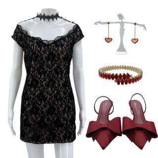 Heart Eyes Ally (Olivia Holt) Screen Worn Dress, Heels, Earrings & Bracelet Ch 1 | VIP Fan Auctions