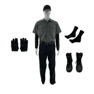 The Pickup Travis Screen Worn Uniform Belt, Tactical Boots, Baseball Hat, Uniform Shirt, Uniform Pants, Socks, Tactical Gloves & Wu Tang Long Sleeve Shirt Ch 1 Sc 1,2 | VIP Fan Auctions