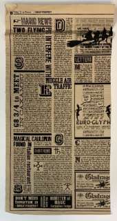Harry Potter Film Series - Daily Prophet Single Page | Hanlin Auction Service