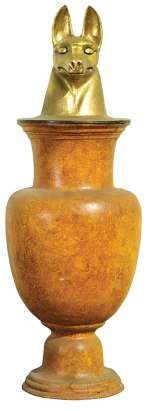 Cleopatra Egyptian Canopic Jar with jackal head. | Profiles in History