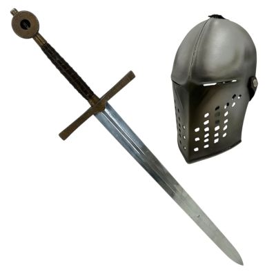 Lot 48: Mythic Quest lan Grimm (Rob Mac) Screen Used Prop Sword & Mask Ep 306-403 | VIP Fan Auctions