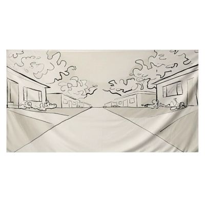 Lot 76: Eternity Joan & Larry Screen Used Archive Tunnel Suburb Backdrop | VIP Fan Auctions