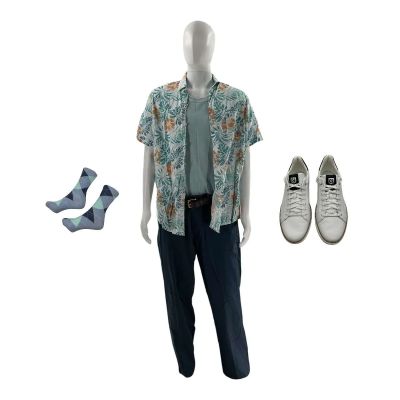 MERV Jack Screen Worn Belt, Sneakers, Pants, T-Shirt, Hawaiian Shirt & Socks Ch 1 Sc 74-83Pt2 | VIP Fan Auctions