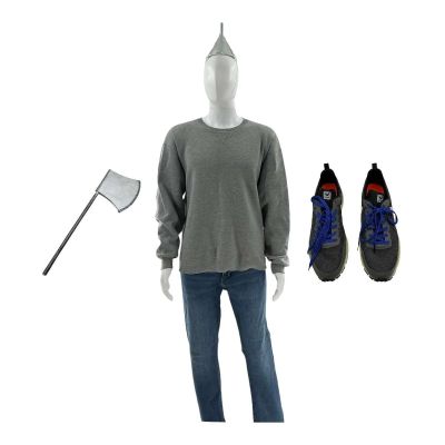MERV Russ Screen Worn Sweater, Jeans, Hat, Prop Cardboard Axe & Running Shoes Ch 4 Sc 15.1 Photo | VIP Fan Auctions