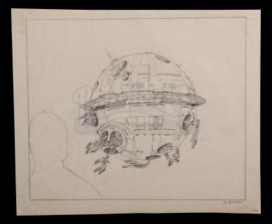 Harry Lange Auction - Lot 34 - Hand-Drawn Interrogation Droid