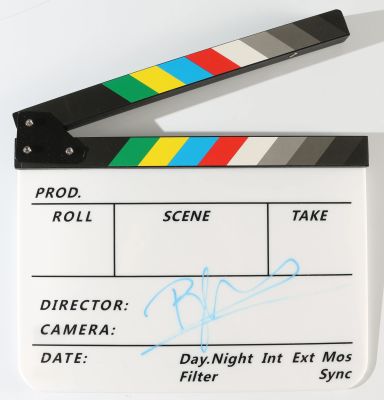Baz Luhrmann Director of Elvis, Romeo + Juliet, The Great Gatsby, & Moulin Rouge! (SWAU) Signed Prop Replica Clapperboard