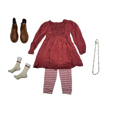 Lot 4: Preparation for the Next Life Young Aishe Screen Worn Shoes, Necklace, Pants, Dress & Socks Ch 1 Sc 1 | VIP Fan Auctions