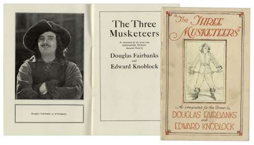 Program From 1921 Silent Film ’’The Three Musketeers’’ Starring Douglas Fairbanks | Nate Sanders
