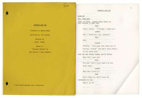 ’’Stanford & Son’’ Script for Premiere Episode, Owned by Redd Foxx -- Aired on 14 January 1972 on NBC -- Show Ran 6 Seasons With 135 Episodes -- Very Good Condition -- From Redd Foxx Estate | Nate Sanders