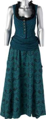 Westworld (HBO®Original 2016-2022) Angela Sarafyan "Clementine Pennyfeather" Iconic Teal Mariposa Dresses from Season 1. | Heritage