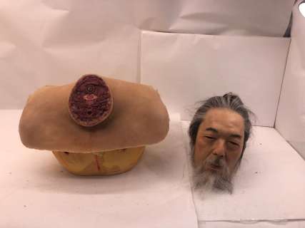 Lot 90 - ALTERED CARBON "Guy In Noodle Shop" Severed Head & Gruesome Neck Wound 3 Pc. Set