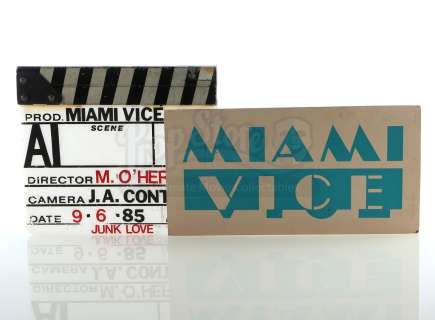 MIAMI VICE (TV SERIES, 1984-1990) - Lot 534 - Clapperboard and Dash Card