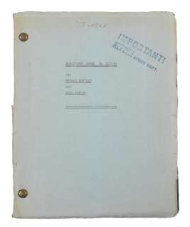 Lot 61 - The birth of Casablanca: A playscript of Everybody Comes to Rick‘s, with Warner Bros. reader‘s report and synopsis