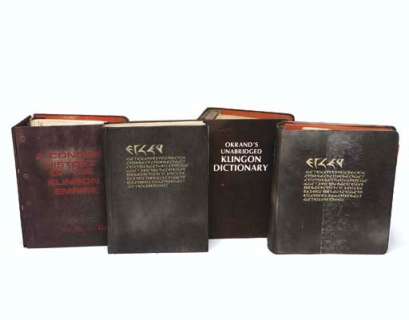 Star Trek - Lot 777 - UHURA‘S KLINGON REFERENCE BOOKS
